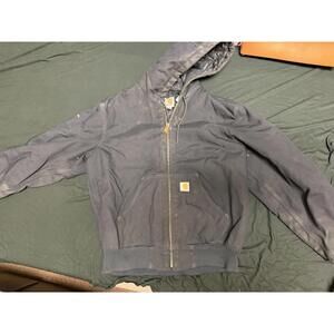 Black Medium Carhart jacket with hood